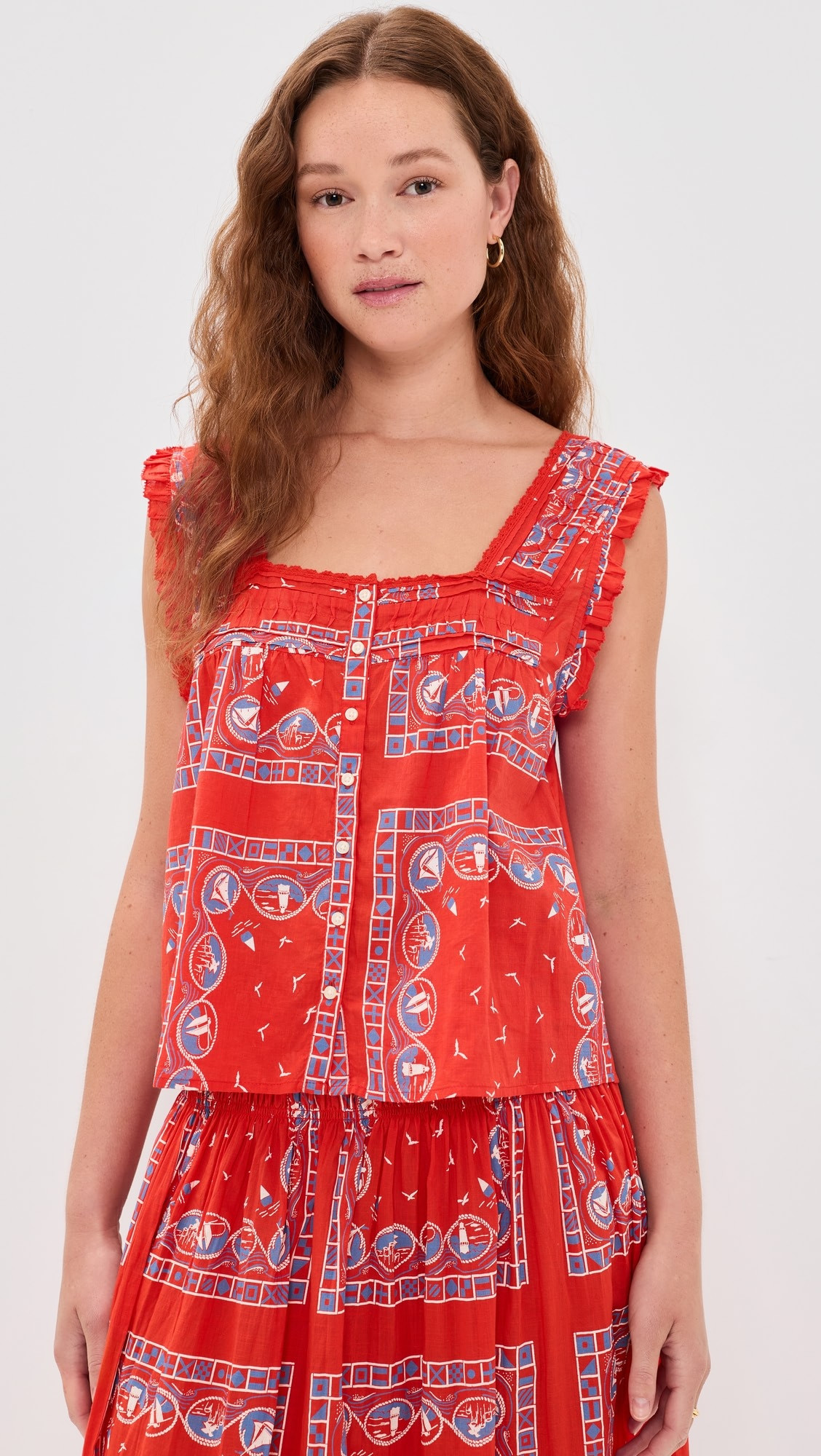 The Victorian Pleat Tank Top | Shopbop