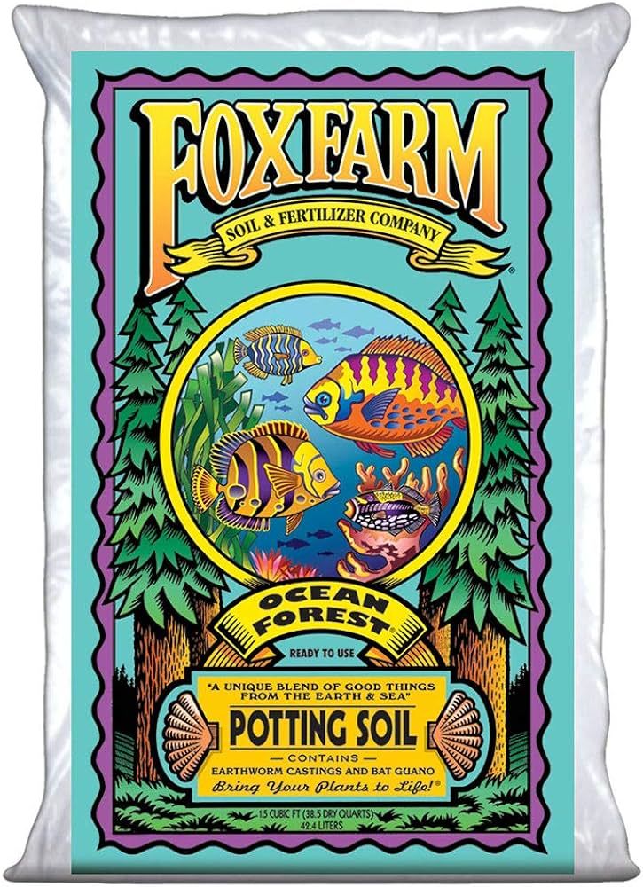 FoxFarm Ocean Forest Potting Soil, 1.5 cu ft, brown/a (FX14000) | Amazon (US)