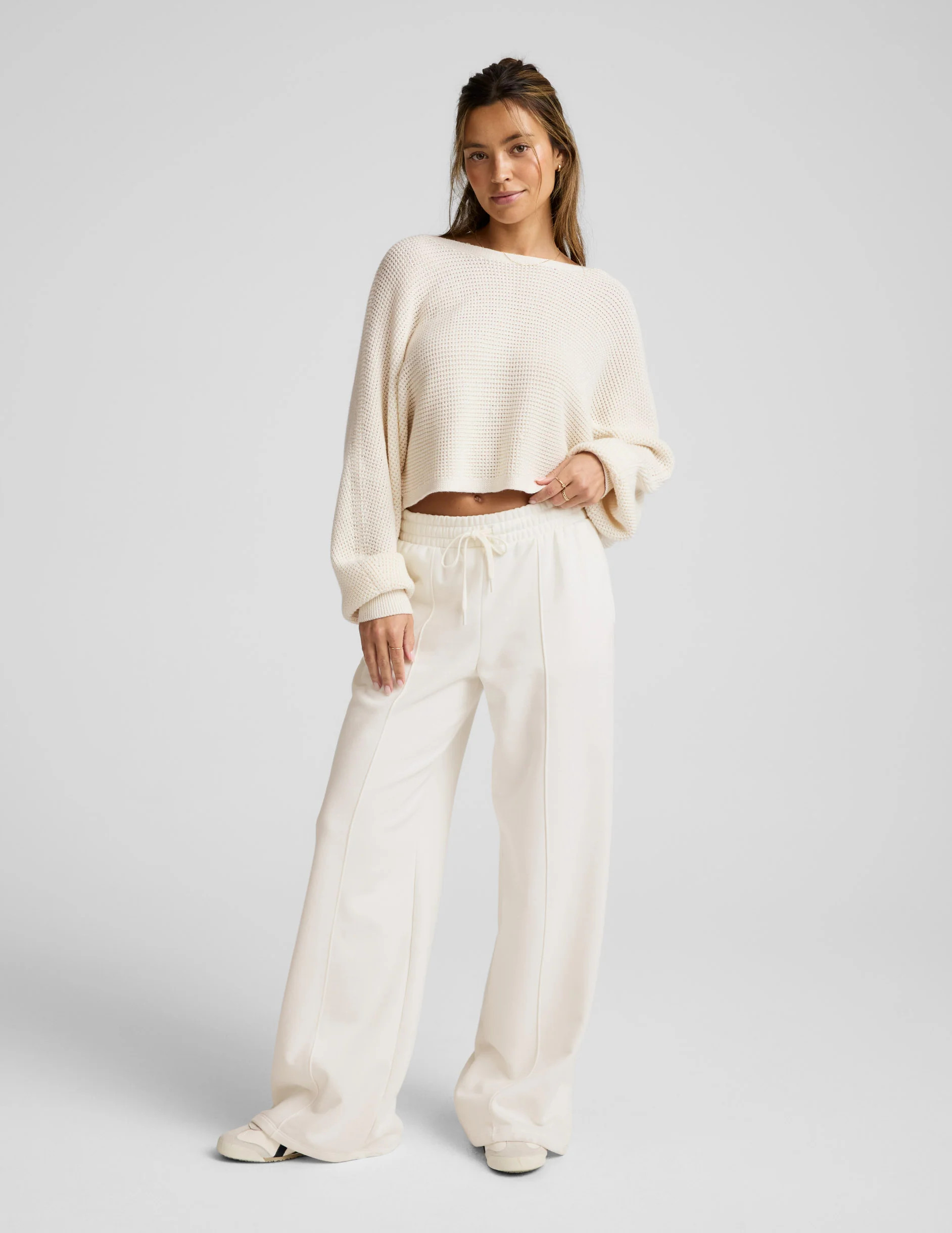 Ready For Barre Cropped Sweater | Beyond Yoga | Beyond Yoga