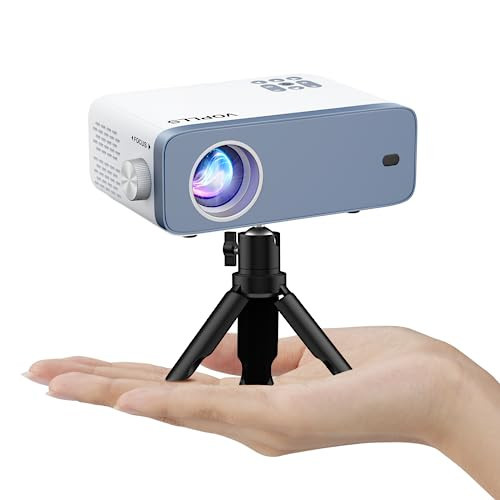 Mini Projector, VOPLLS 1080P Full HD Supported Video Projector, Portable Outdoor Home Theater Movie Projector, 50% Zoom, Compatible with HDMI, USB, AV, Smartphone/Tablet/Laptop (Small Projector) | Amazon (US)