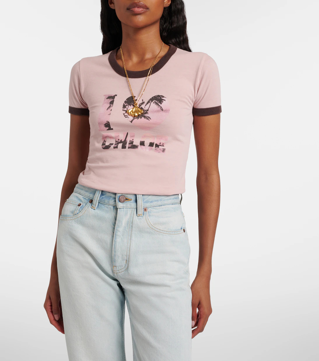 T-shirt en coton \u00e0 imprim\u00e9 | Mytheresa (FR)