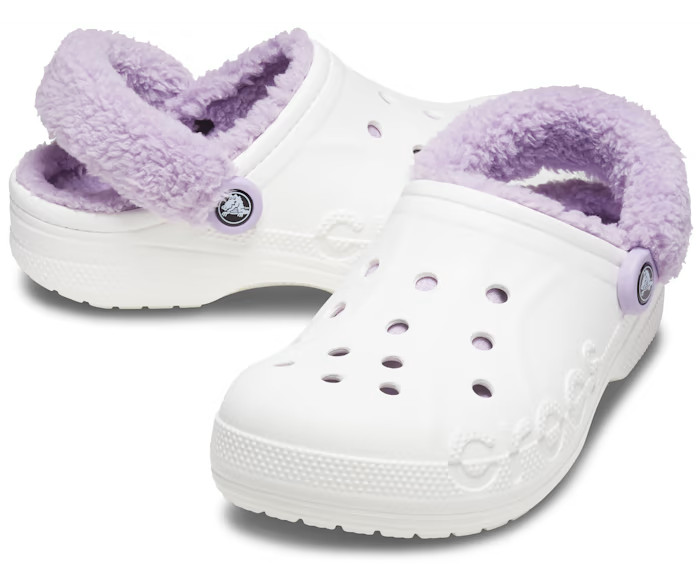 Baya Lined Fuzz-Strap Clog | Crocs (US)