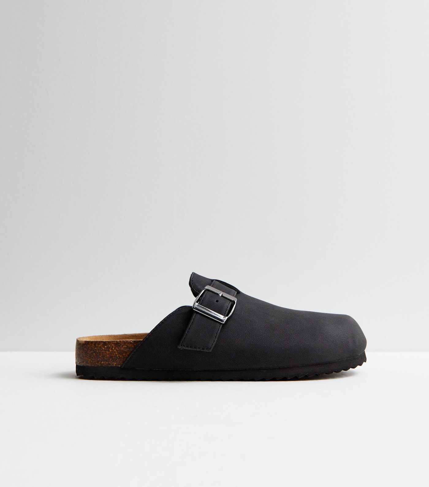 Truffle Black Buckle Footbed Mule Slippers
						
						Add to Saved Items
						Remove from Save... | New Look (UK)