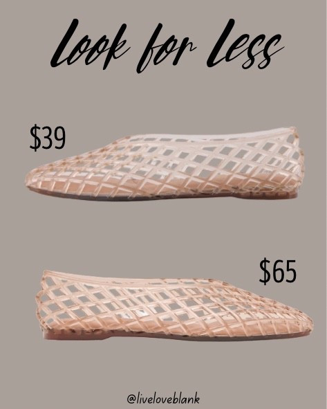 Look for less 
Jelly shoes trendy fashion

#LTKOver40 #LTKSeasonal #LTKU