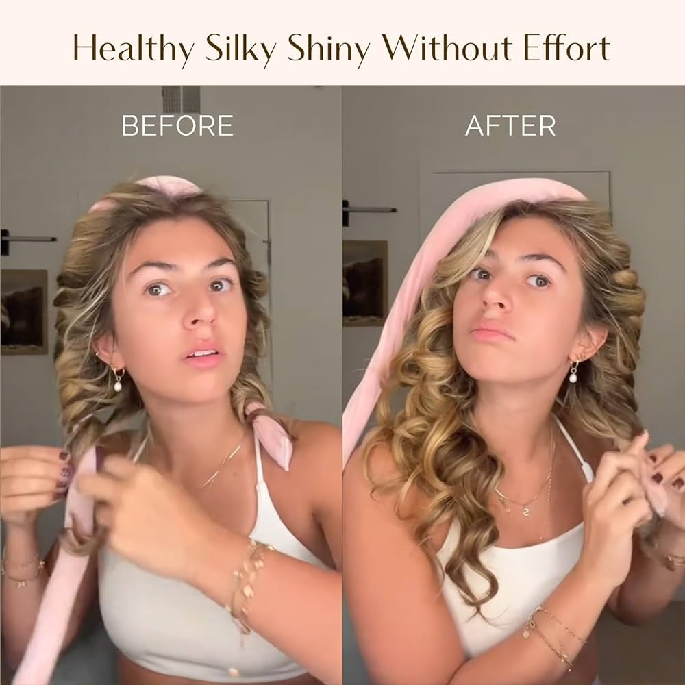 Yanibest Heatless Hair Curler to Sleep in, Overnight Curl Headband for Natural Wavy Curls, No Hea... | Amazon (US)