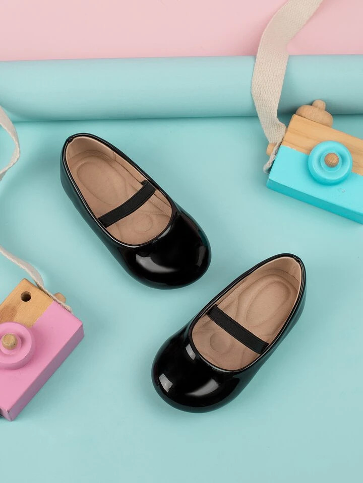 2023 Trendy Solid Color Outdoor Shoes For Infants With Built-in Elastic Massage Insoles | SHEIN