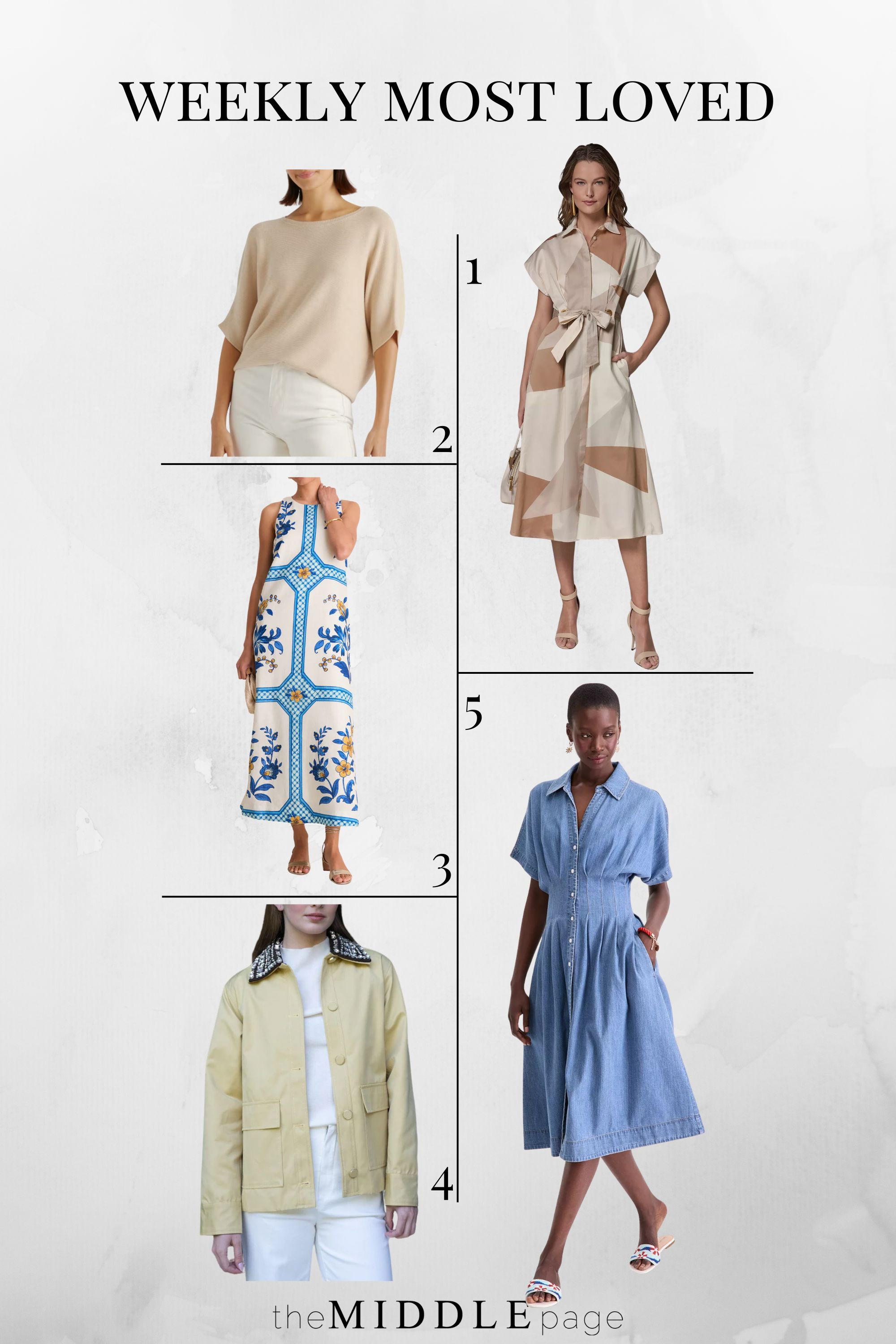 These were your top 5 most loved pieces this week—easy dresses, a lightweight sweater, and a standout spring jacket that instantly pulls everything together. 

 #LTKootd #LTKSeasonal #LTKOver40