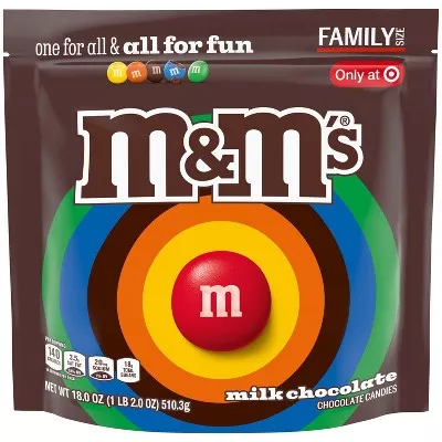 NEW PEANUT M&M'S MILK CHOCOLATE CANDIES 18.08 OZ (512.6g