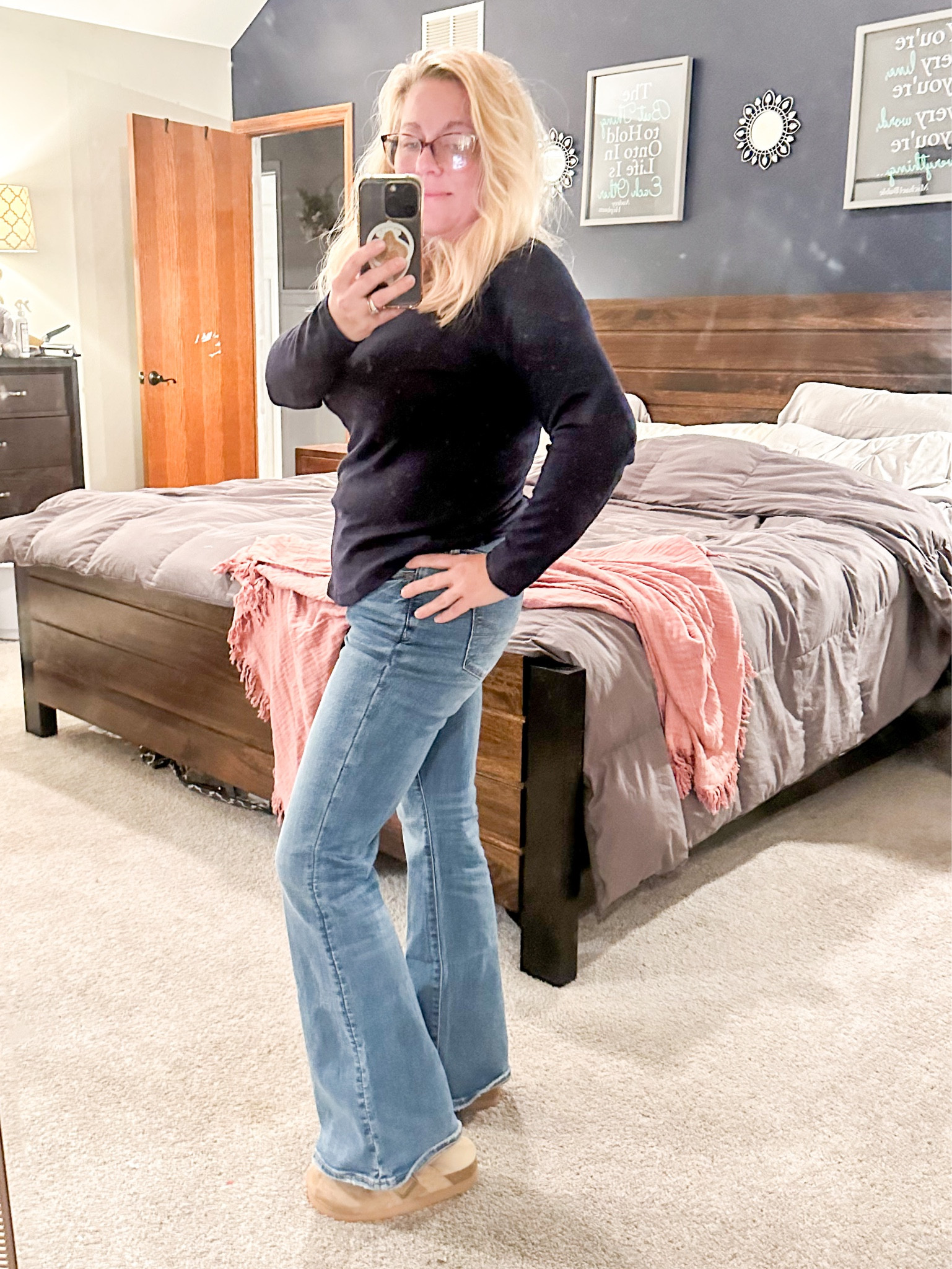 1998 called…and I eagerly answered! Seriously, slipping into some midrise flares and these clogs brought me right back to chemistry class and Jansport backpacks. I was thrilled to find these throwbacks at American eagle! I also LOVE that they carry short sizes so my flares aren’t dragging like they used to!

#LTKfindsunder50 #LTKshoecrush #LTKSeasonal