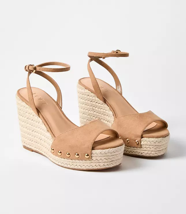Ankle Strap Wedge Espadrille Sandals | LOFT