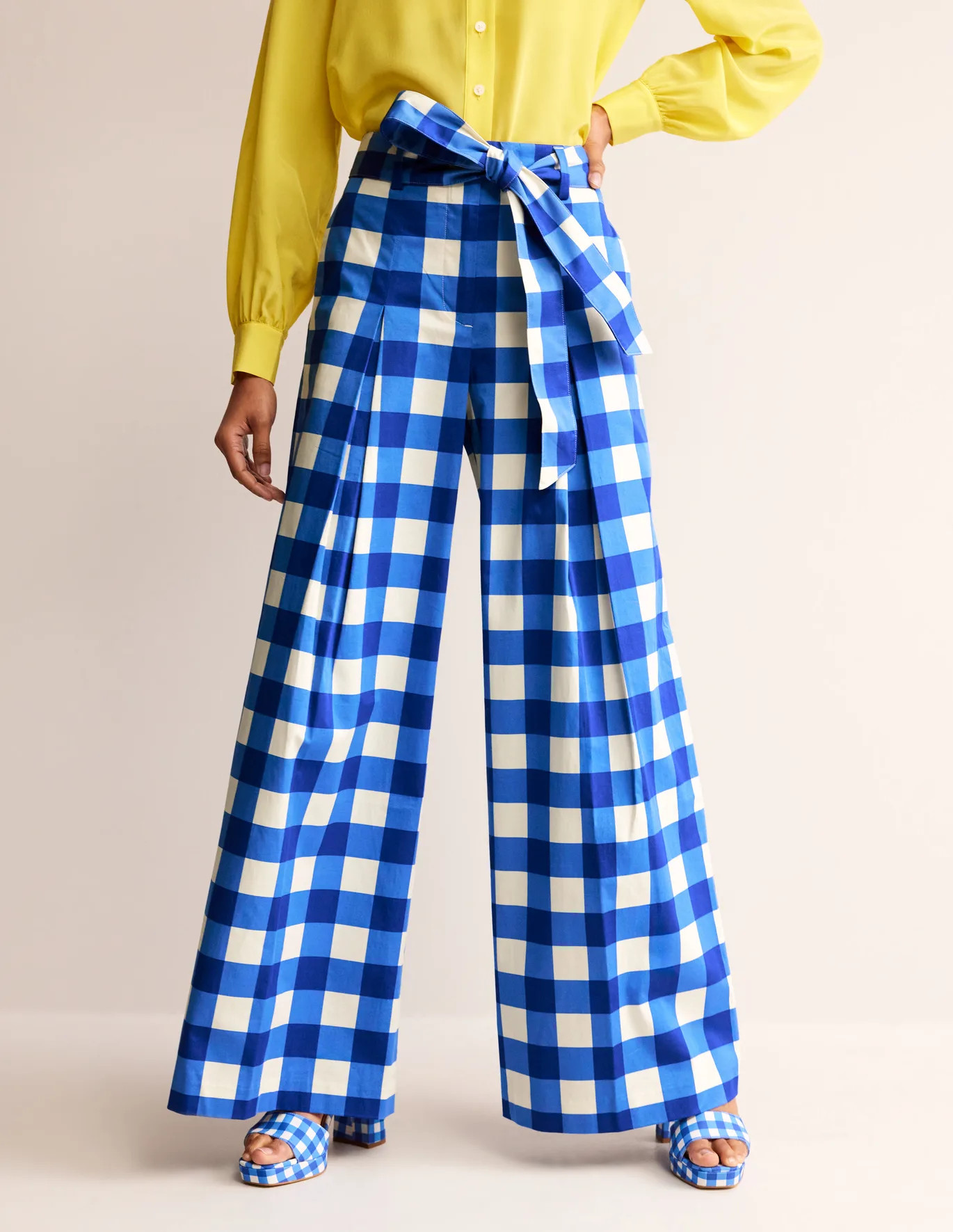 Palazzo Cotton Sateen Pants | Boden (US)