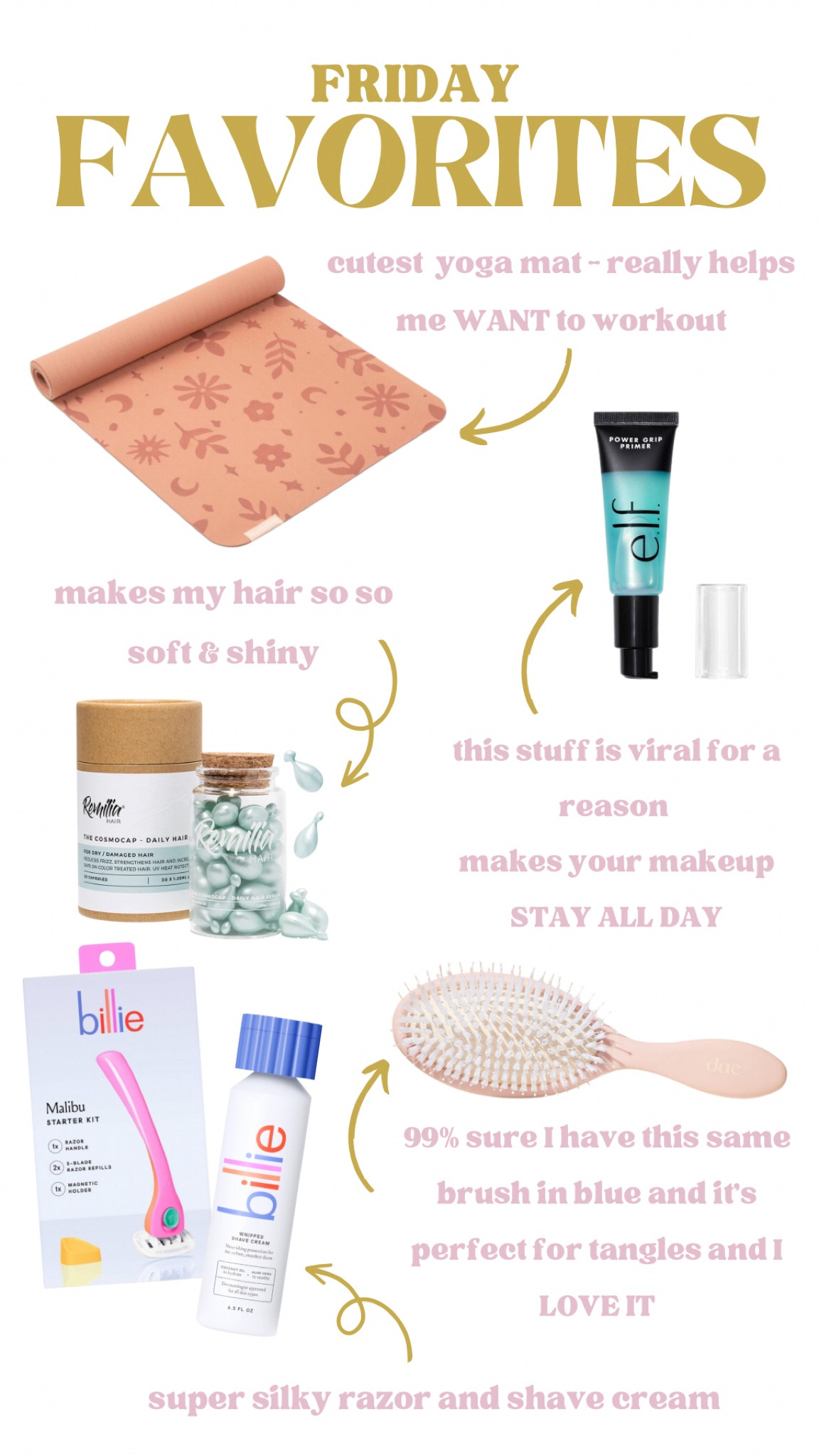 this yoga mat makes working out sooo much easier (just because it’s cute) - and here are my recent beauty favorites this week!

#LTKGiftGuide #LTKunder50 #LTKbeauty