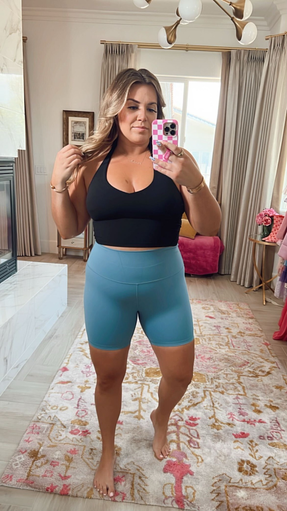 curvy workout outfit! I’m wearing the top in size 12 and the shorts in size 10!

#LTKSeasonal #LTKFind #LTKcurves