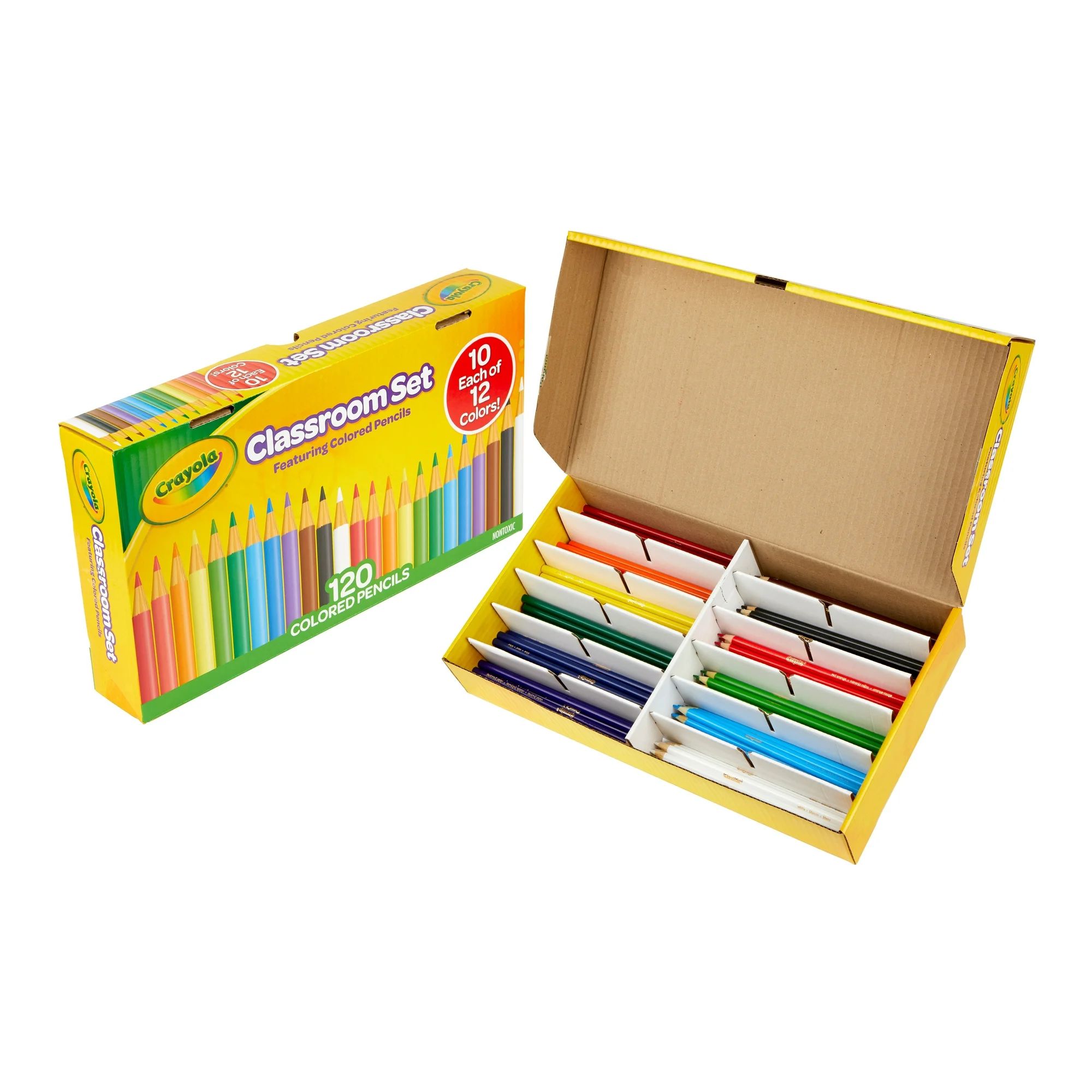 (2 pack) Crayola Classroom Set Bulk Colored Pencils, 120 Ct, Classroom Supplies for Teachers, Bac... | Walmart (US)