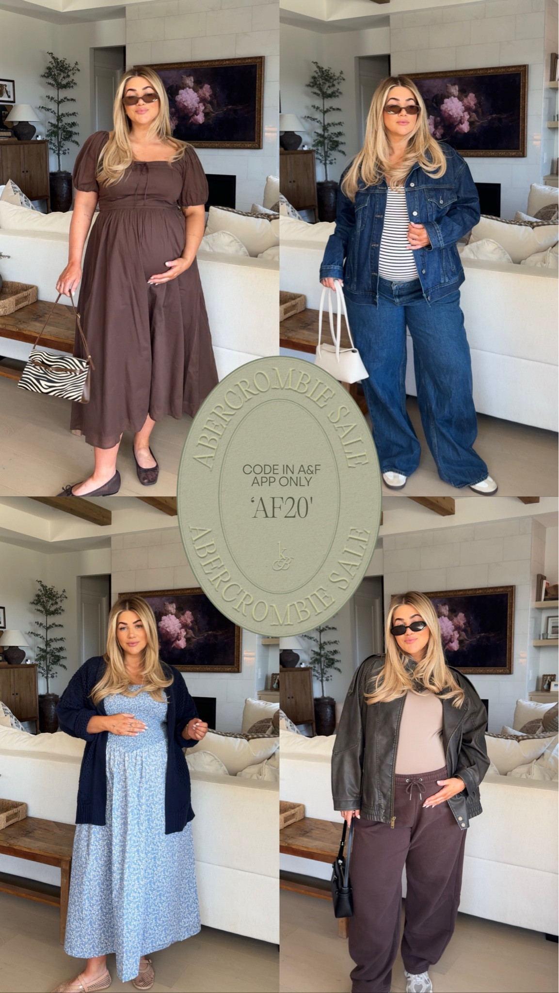 Abercrombie spring edit sale🤍 Use code AF20 in the Abercrombie app for additional 20% off. 

Both dresses- large 
Stripe Tank-large 
Jeans- 34 
Leather/ denim jacket- XL
Sweats- XL
Body suit- XL


#LTKMidsize #LTKSaleAlert #LTKSeasonal