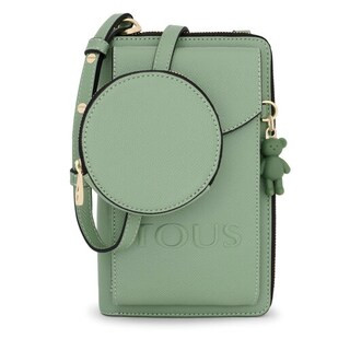 Khaki TOUS La Rue Hanging Phone Pouch with Wallet | TOUS USA