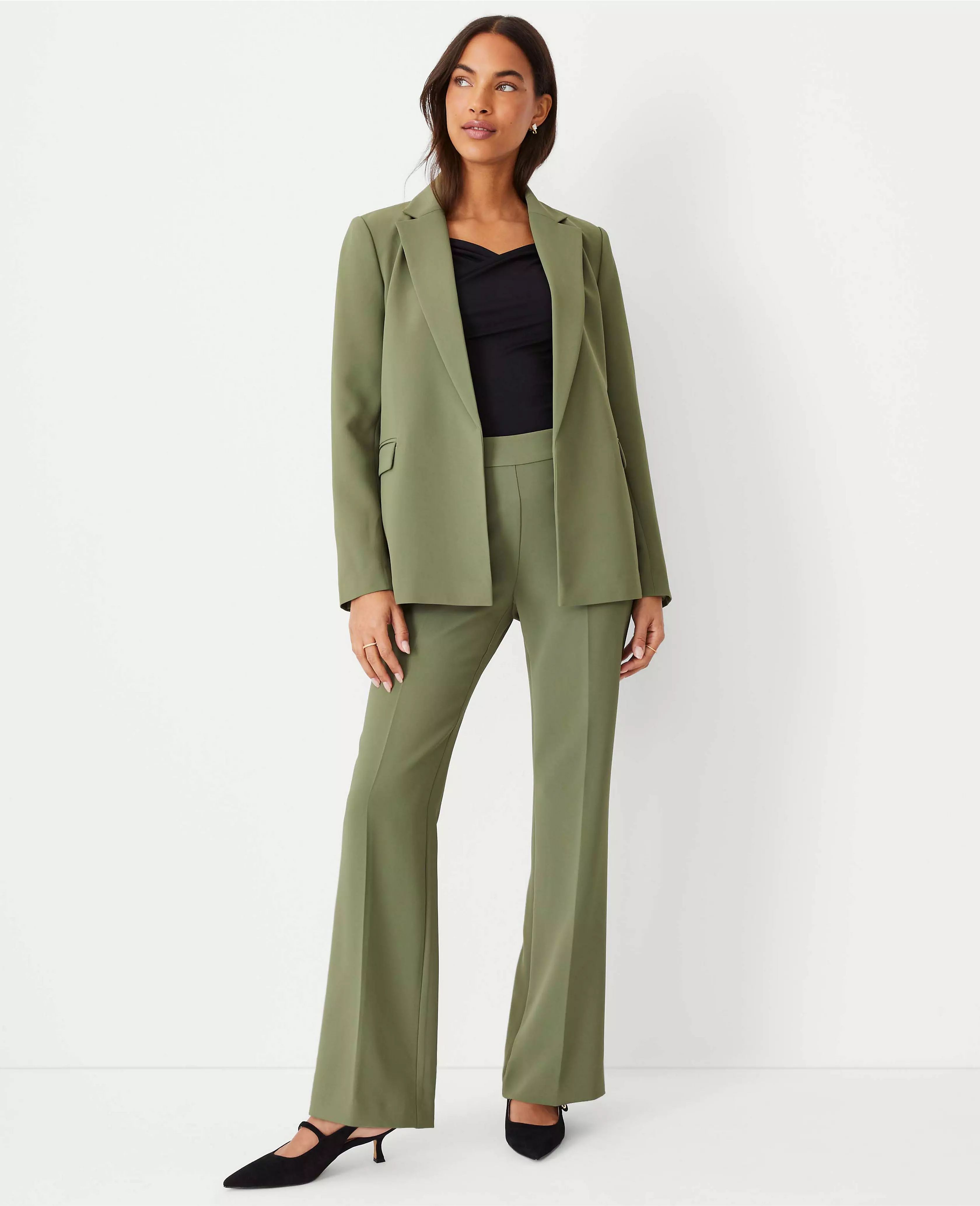 The Side Zip Trouser Pant in Crepe | Ann Taylor (US)