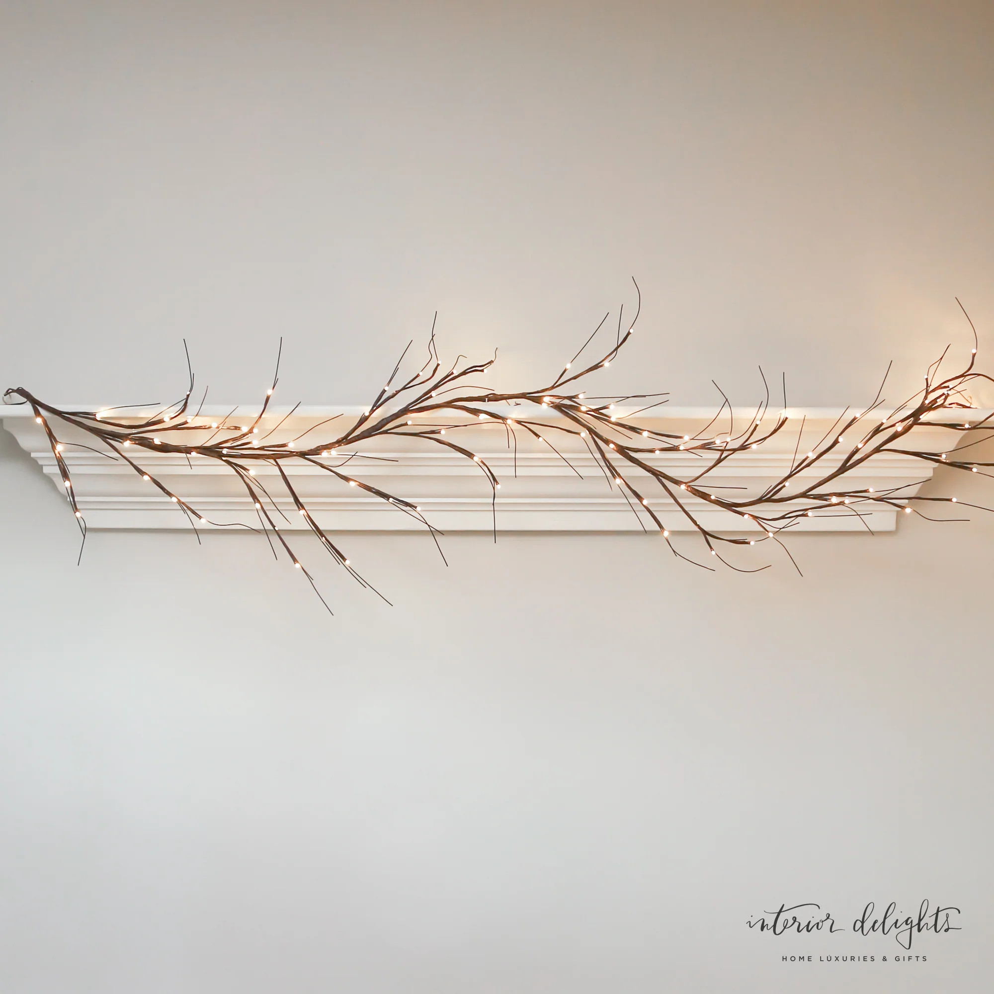 7ft LED-Twiggy Lit Garland - All Sales Final | Interior Delights