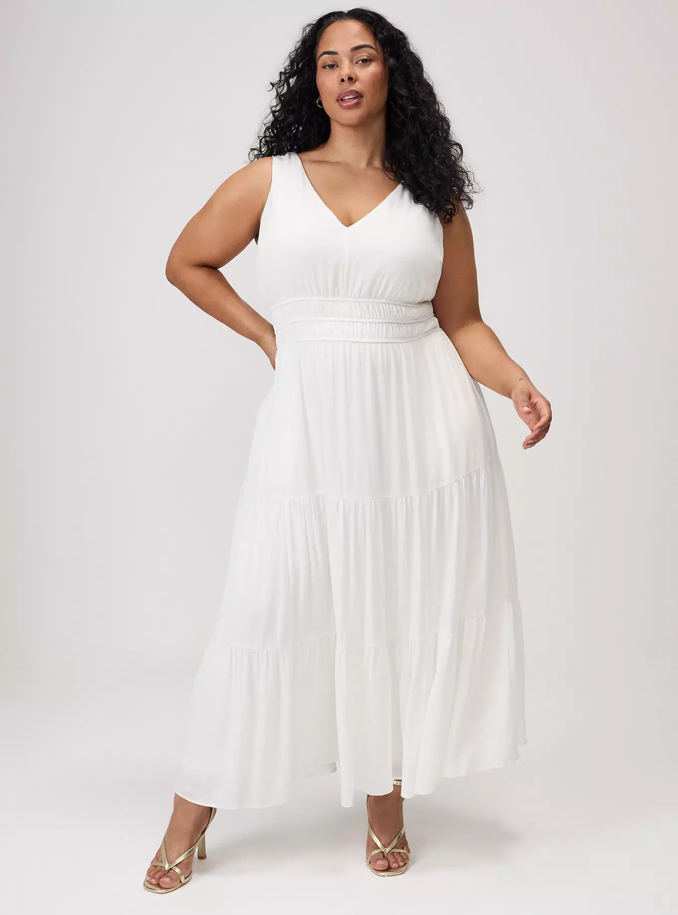 Tiered Gauze Maxi Dress | Torrid (US & Canada)