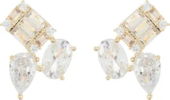 Sterling Forever Aviana CZ Cluster Stud Earrings | Nordstromrack | Nordstrom Rack