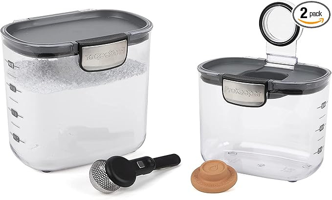 Progressive International ProKeeper+ Clear Plastic Airtight Food Baker's Kitchen Storage Organiza... | Amazon (US)
