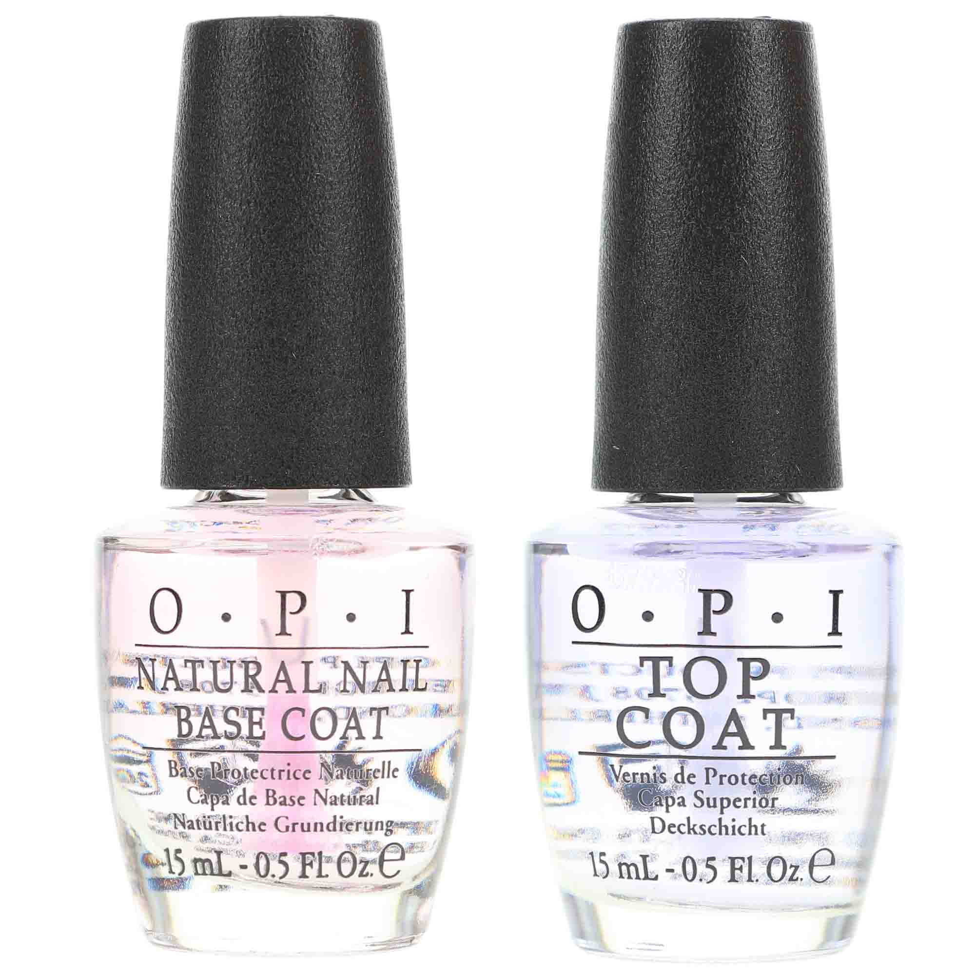 OPI Top Coat 0.5 oz & Natural Nail Base Coat 0.5 oz Combo Pack | Walmart (US)