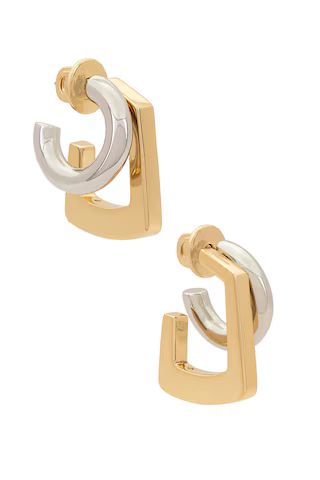 Demarson Tina Hoops Earrings in Gold & Silver from Revolve.com | Revolve Clothing (Global)