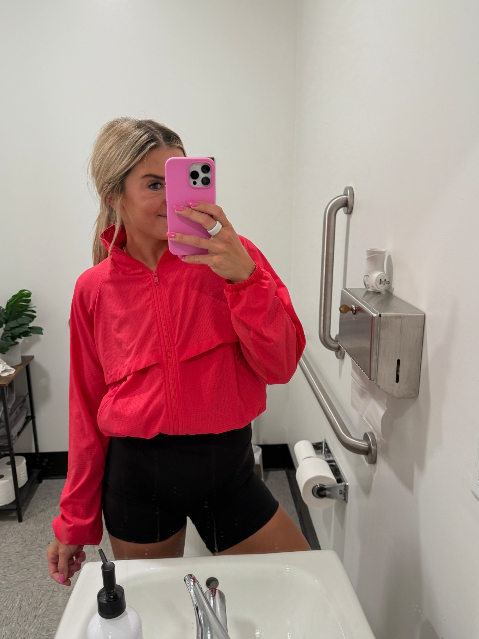 small in the jacket, shorts and tank! 