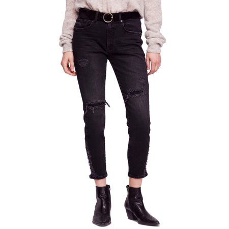 Womens Jeans 28x26 Destroyed Cropped Stretch 28 | Walmart (US)