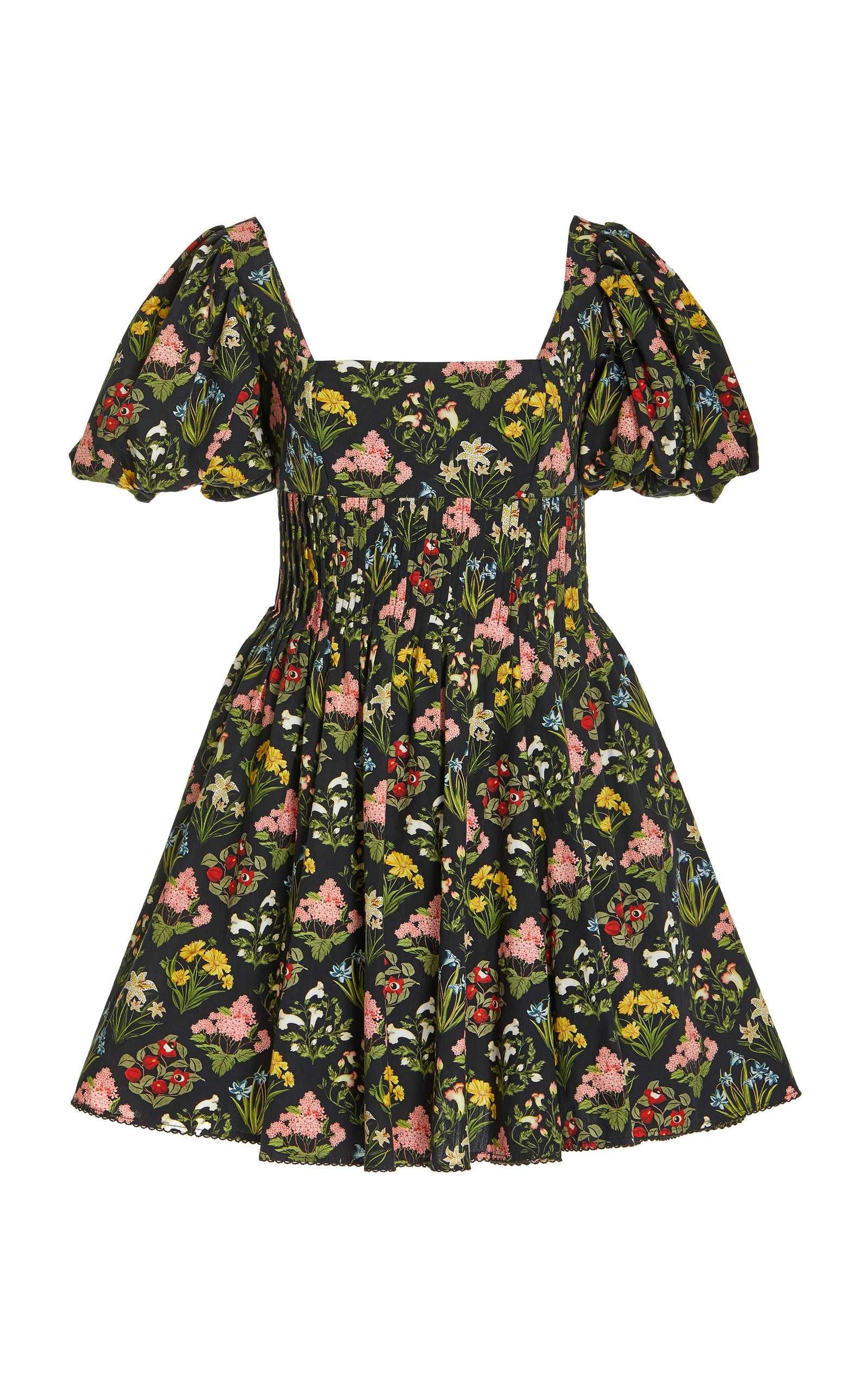 Caramelo Floral Cotton Mini Dress | Moda Operandi (Global)