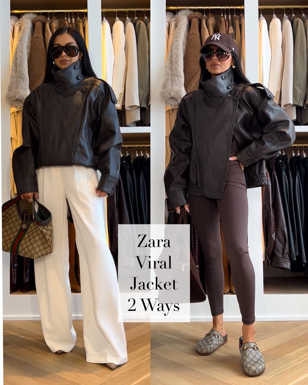 Viral faux leather jacket from Zara in the new chocolate brown color and I am obsessed. The fit is so flattering and the color is that rich warm brown that makes every outfit feel more elevated. I’ve been reaching for it nonstop because it instantly pulls together even the simplest jeans and tee combo. It looks designer, feels structured, and is such a good transitional piece.

Zara faux leather jacket in chocolate brown

miamiamine Zara faux leather jacket chocolate brown viral jacket elevated everyday style chic layering piece winter to spring transition outfit polished casual look statement outerwear affordable fashion find

#LTKPetite #LTKspringtrends #LTKOver40