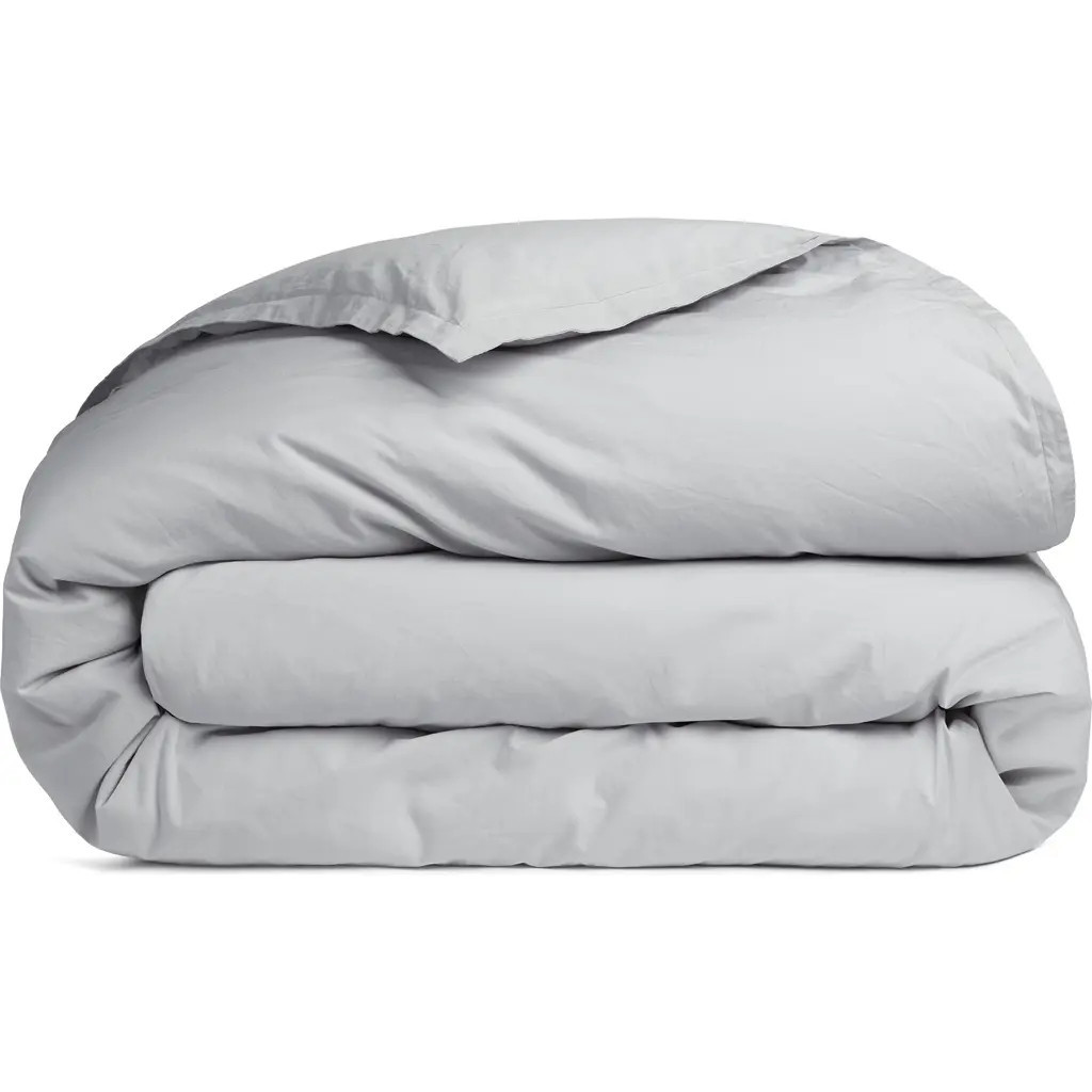 Parachute Percale Duvet Cover in Light Grey at Nordstrom, Size Full | Nordstrom