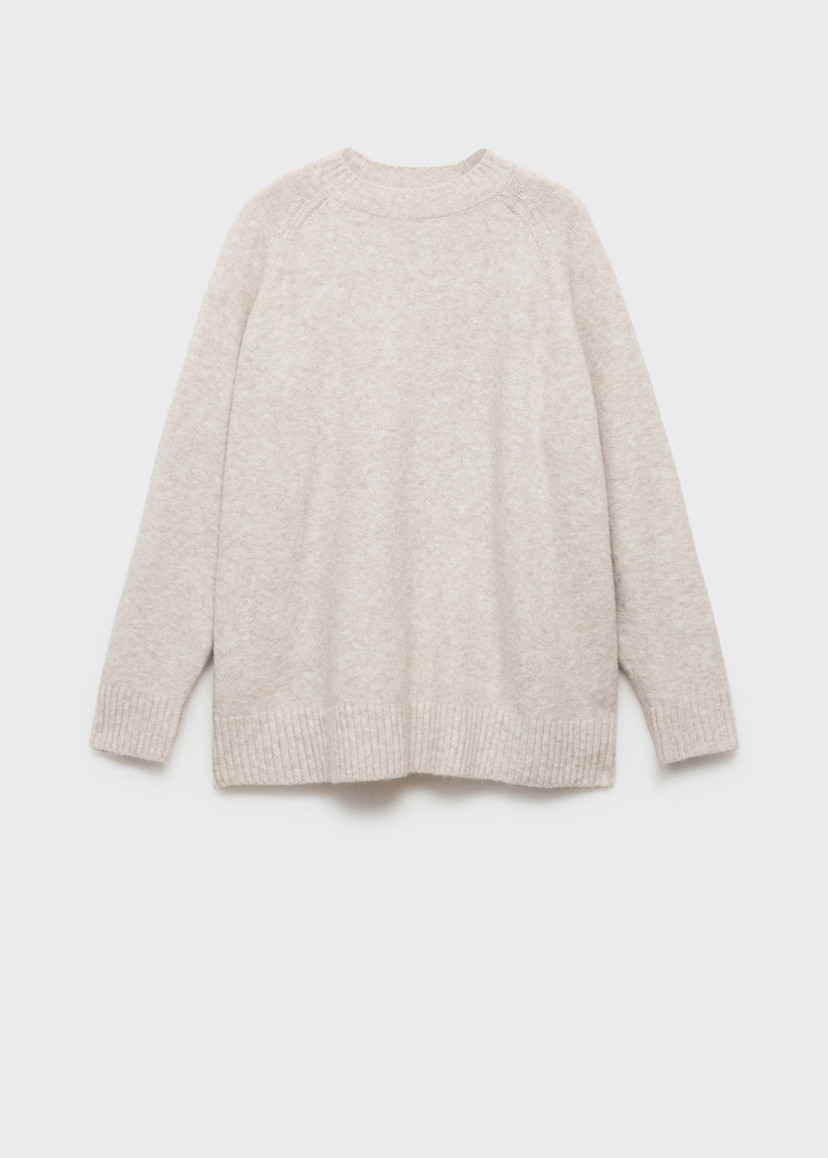Round-neck knitted sweater - Women | MANGO USA | Mango (US/MX/AU)