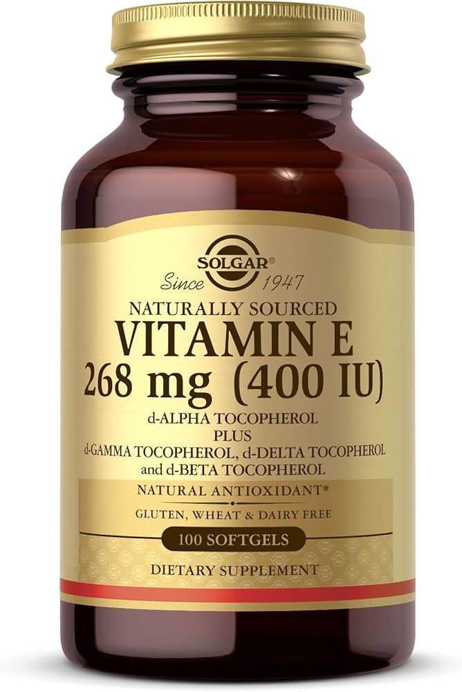Mezcla de cápsulas blandas de vitamina E 400 IU (D-Alfa-tocoferol y tocoferol mixto), E3541, 1, ... | Amazon (US)