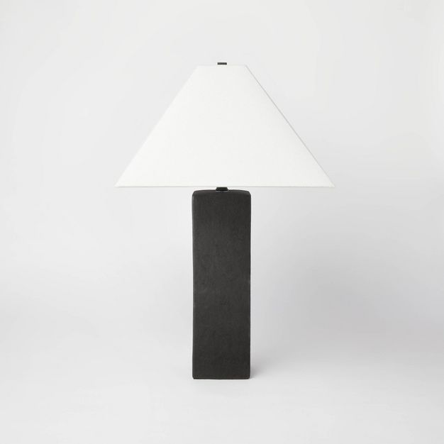 Square Table Lamp with Tapered Shade Black - Threshold™ designed with Studio McGee | Target