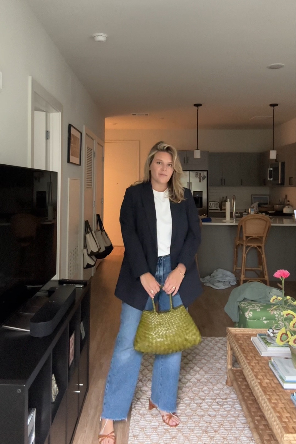 Zara jeans from last year, Cos tee in XL, theory blazer (sized up), old Steve Madden sandals, Dragon Diffusion bag 

#LTKstyletip #LTKSeasonal #LTKunder100