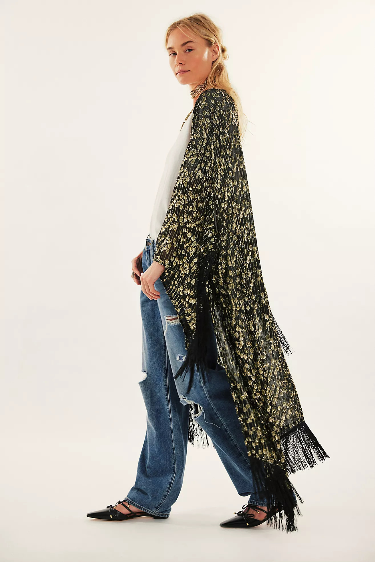 Mirrorball Fringe Duster | Free People (Global - UK&FR Excluded)