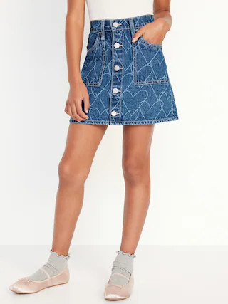 High-Waisted Jean Skirt for Girls | Old Navy (US)