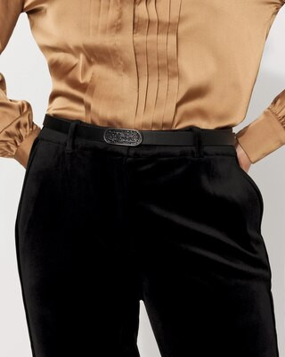 Pavé Buckle Skinny Belt | White House Black Market