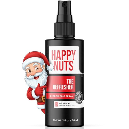 Happy Nuts The Refresher Men's Ball Deodorant Spray - Cooling, Toning, Deodorizing Body Spritz - Clean Ingredients, Ideal for Post-Trimming, Shaving & Cleansing - Groin Deodorant Spray (1 Pack) | Amazon (US)