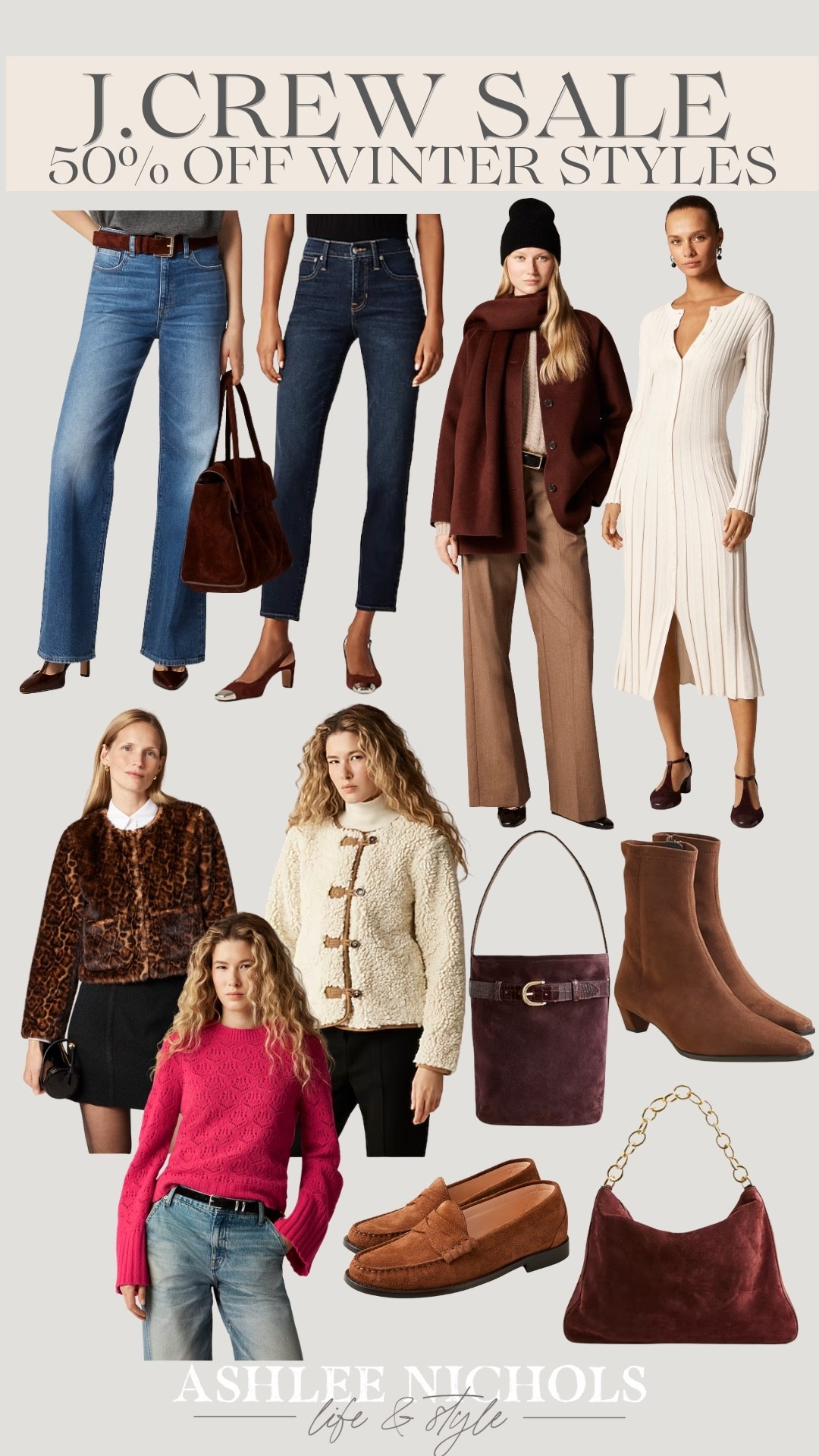 50% off winter styles at J. Crew!

Winter jacket, Sherpa jacket, suede bag, leopard jacket

#LTKSeasonal #LTKSaleAlert #LTKootd