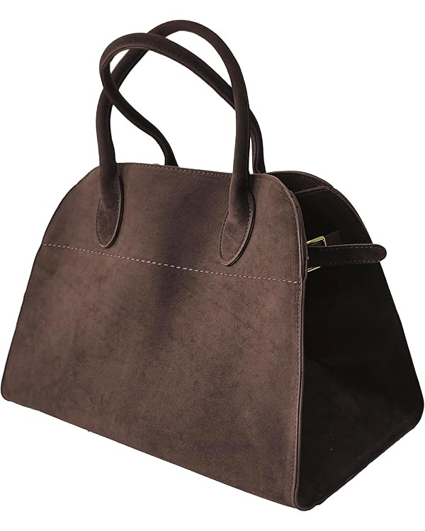 Suede Large Tote Bag for Women Leather Bag Retro Purses Crossbody Bag Trendy Handbag Work Bag 202... | Amazon (US)