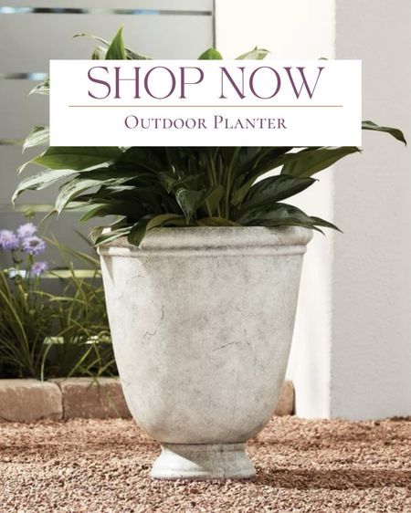 Add this outdoor planter to your patio decor. 

#LTKhome #LTKfindsunder100