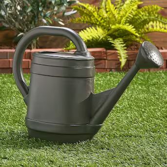 Bloem 2-Gallons Slate Resin Traditional Watering Can | Lowe's