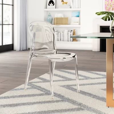 Lia Dining Chair Color: Clear White | Wayfair North America