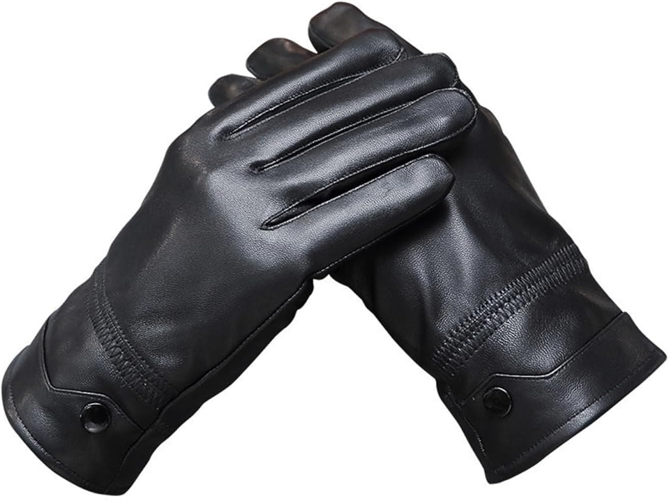 Tillonetiy Men's Winter Genuine Sheepskin Gloves, Touch Screen Warm Leather Gloves for Men, Cashm... | Amazon (US)