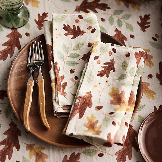 May We Fly Autumn Leaves Napkins, Set of 2 | Terrain