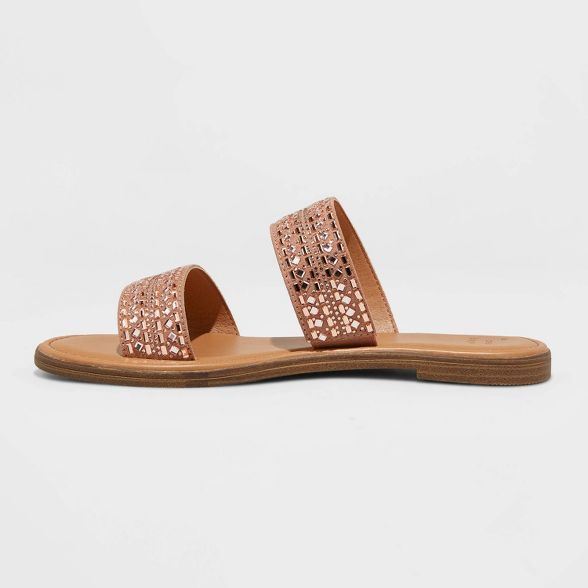 Women's Kersha Embellished Slide Sandals - A New Day™ | Target