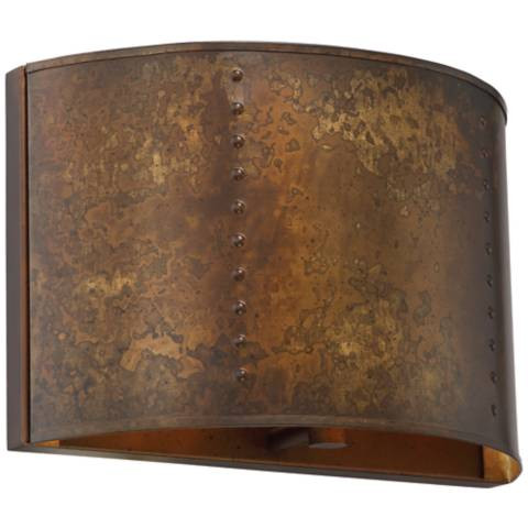 Nuvo Lighting Kettle 8" High Weathered Brass Finish Wall Sconce - #184N5 | Lamps Plus | Lamps Plus