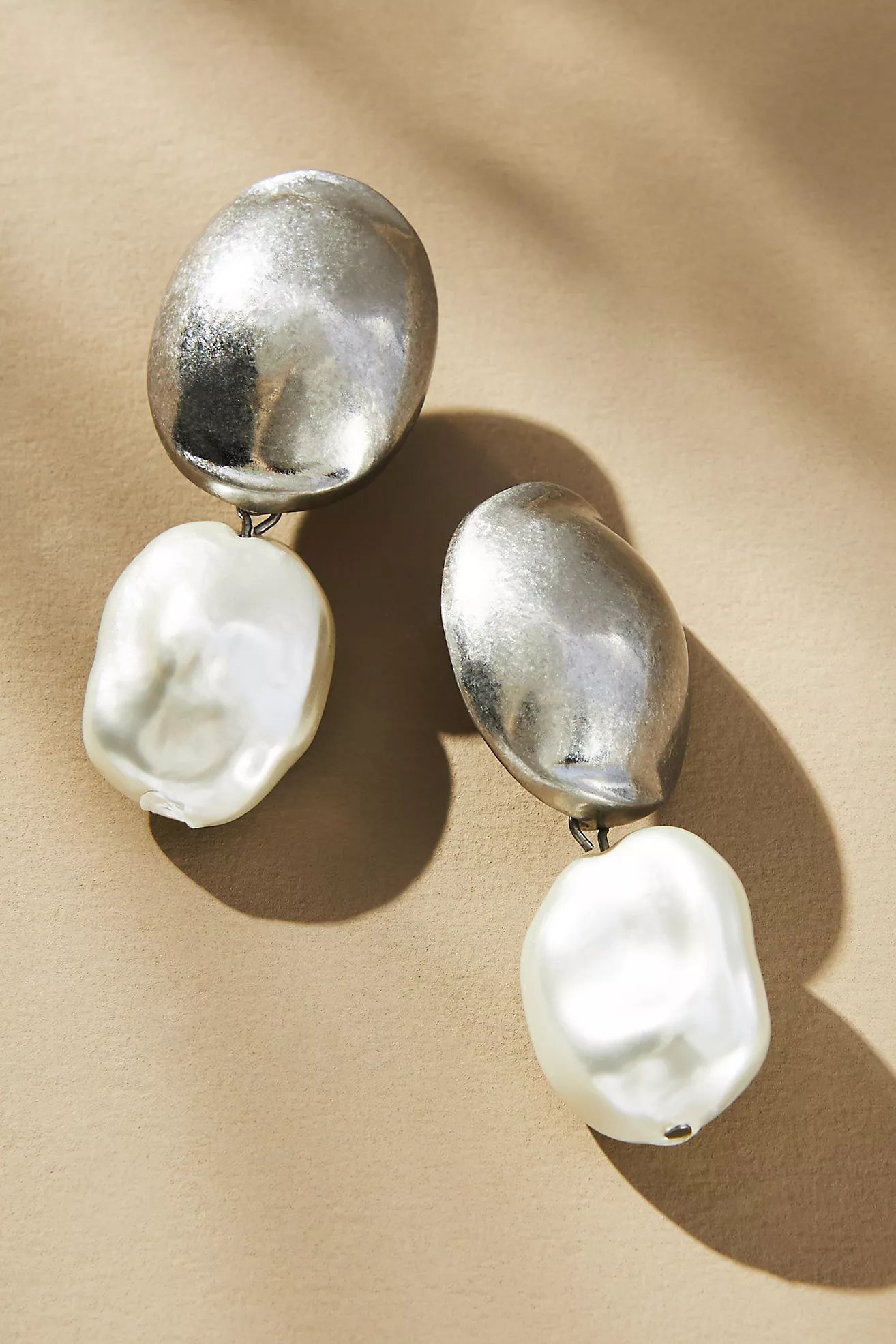 Double Pearl Drop Earrings | Anthropologie (US)